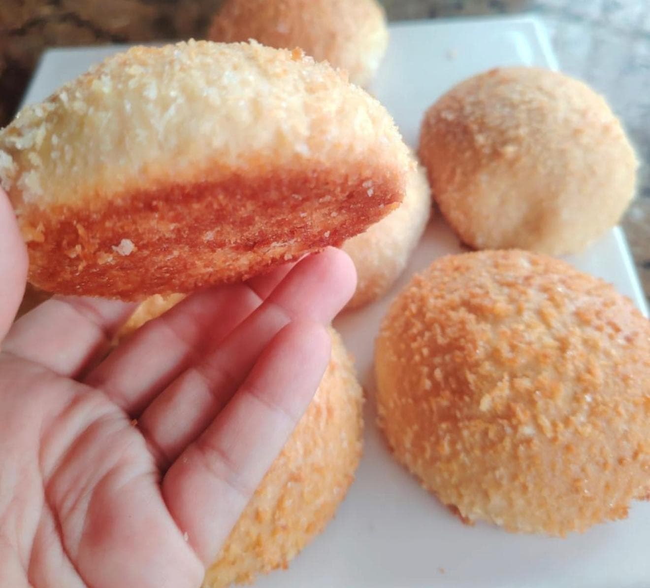 Freshly made cheese bread